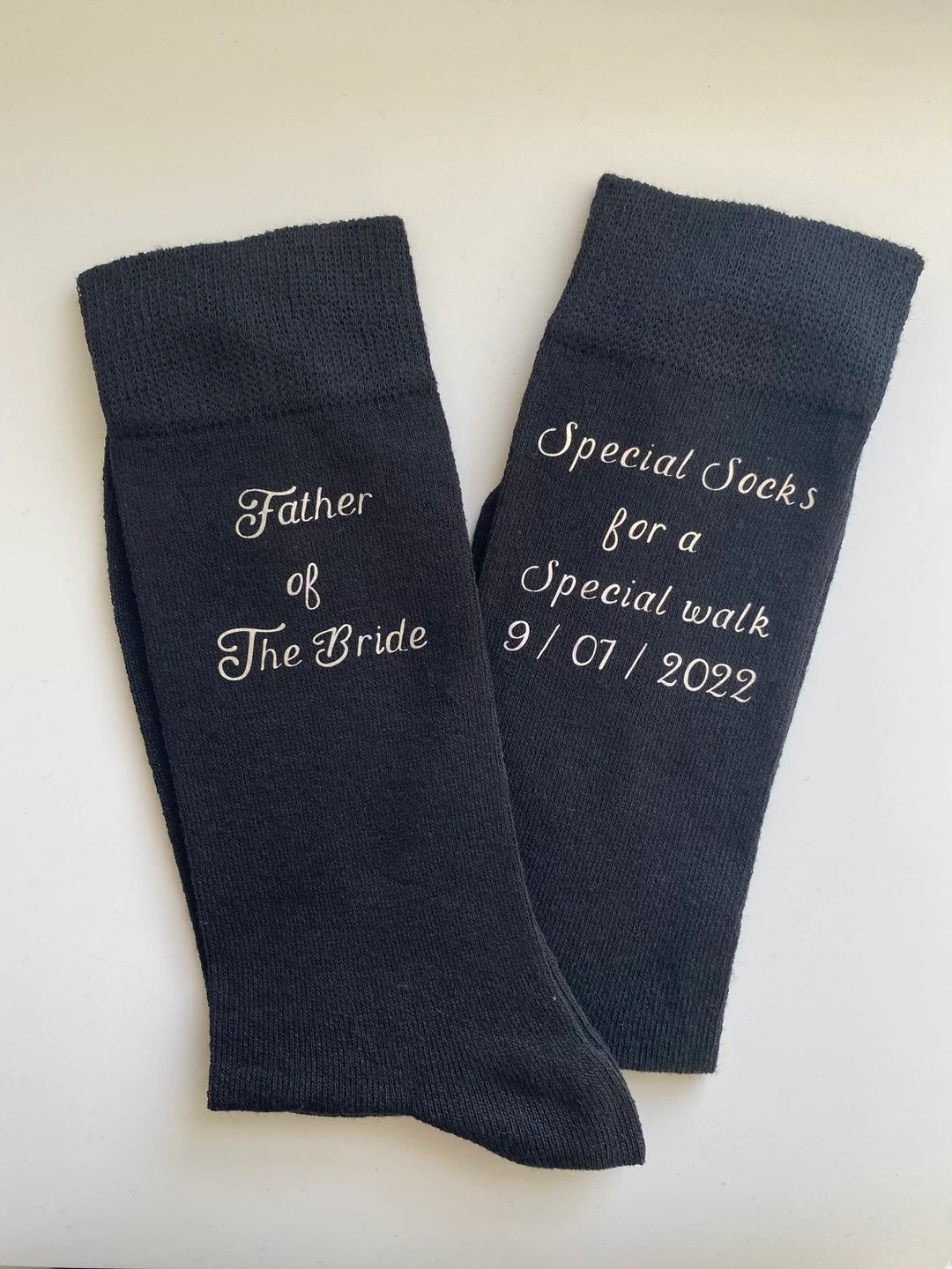 Personalised Father of the Bride Socks. Special Socks for a Special Walk. Personalised With Your ... | Etsy (US)