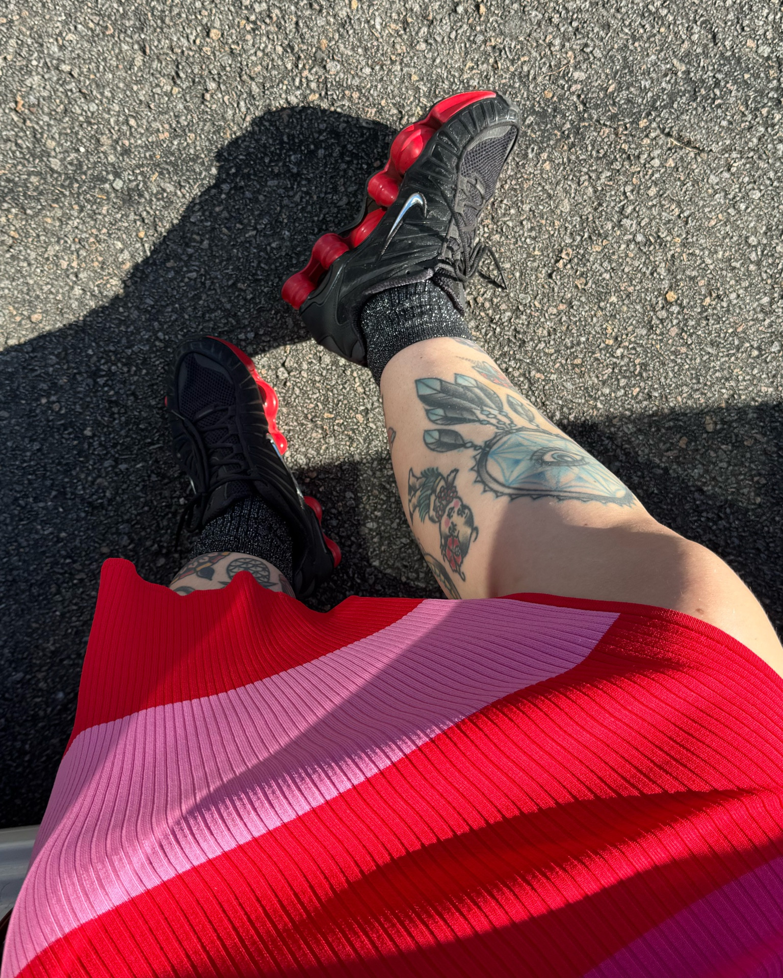 Sneaky link. Sneakers + dresses always baby! ♥️ Nike shox are comfy af. 

#LTKplussize #LTKshoecrush #LTKaustralia