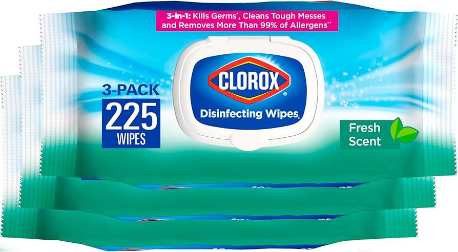 Clorox Disinfecting Wipes, Bleach Free Cleaning Wipes, Household Essentials, Fresh Scent, Moistur... | Amazon (US)