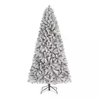 Home Accents Holiday 7.5 ft Alta Flocked Christmas Tree 22GU75002 - The Home Depot | The Home Depot