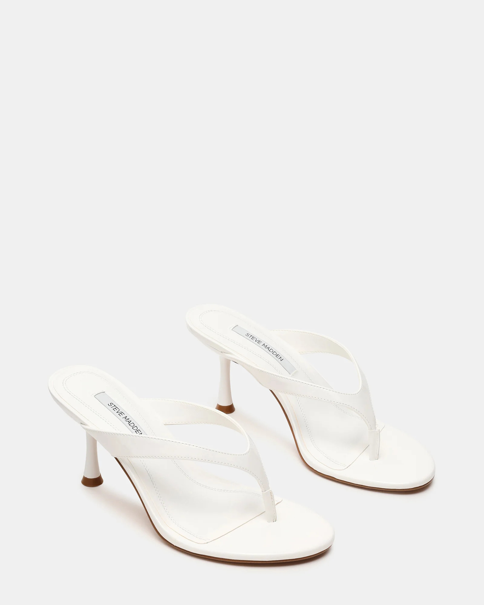 FAROH White Patent Thong Women's Heel | Steve Madden (US)