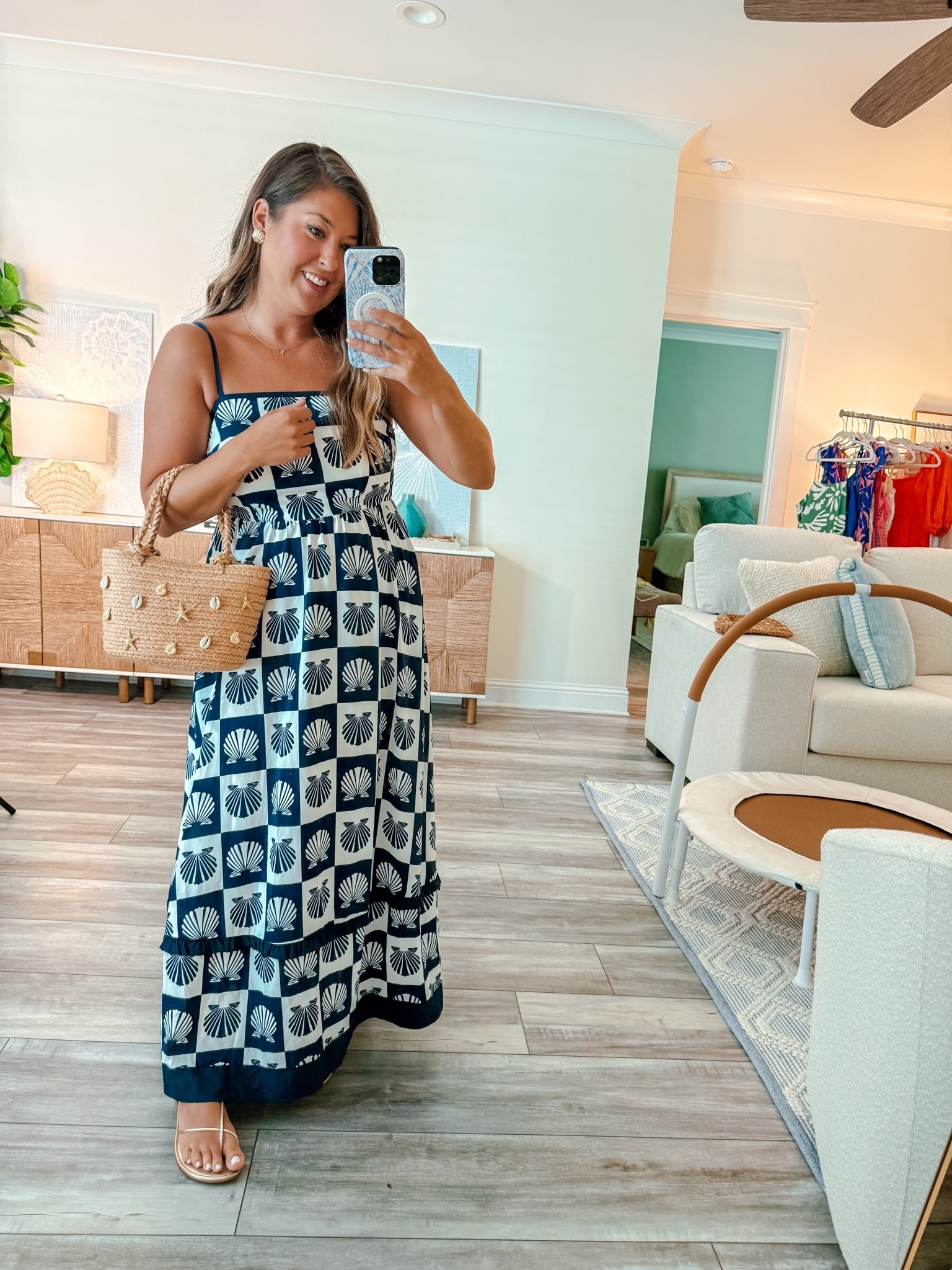 Vacation dress, beach outfits, resort wear, summer maxi dress, shell dress 

Wearing large, could do medium too

#LTKootd #LTKSeasonal