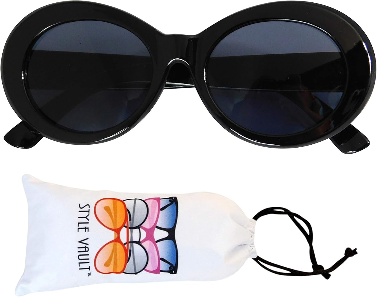 Kd3019 Baby Infant Age 0-18 Months Thick Frame Oval Round Sunglasses Clout Goggle | Amazon (US)