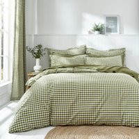 Portloe Woven Gingham Duvet Cover & Pillowcase Set | Dunelm (migrated)