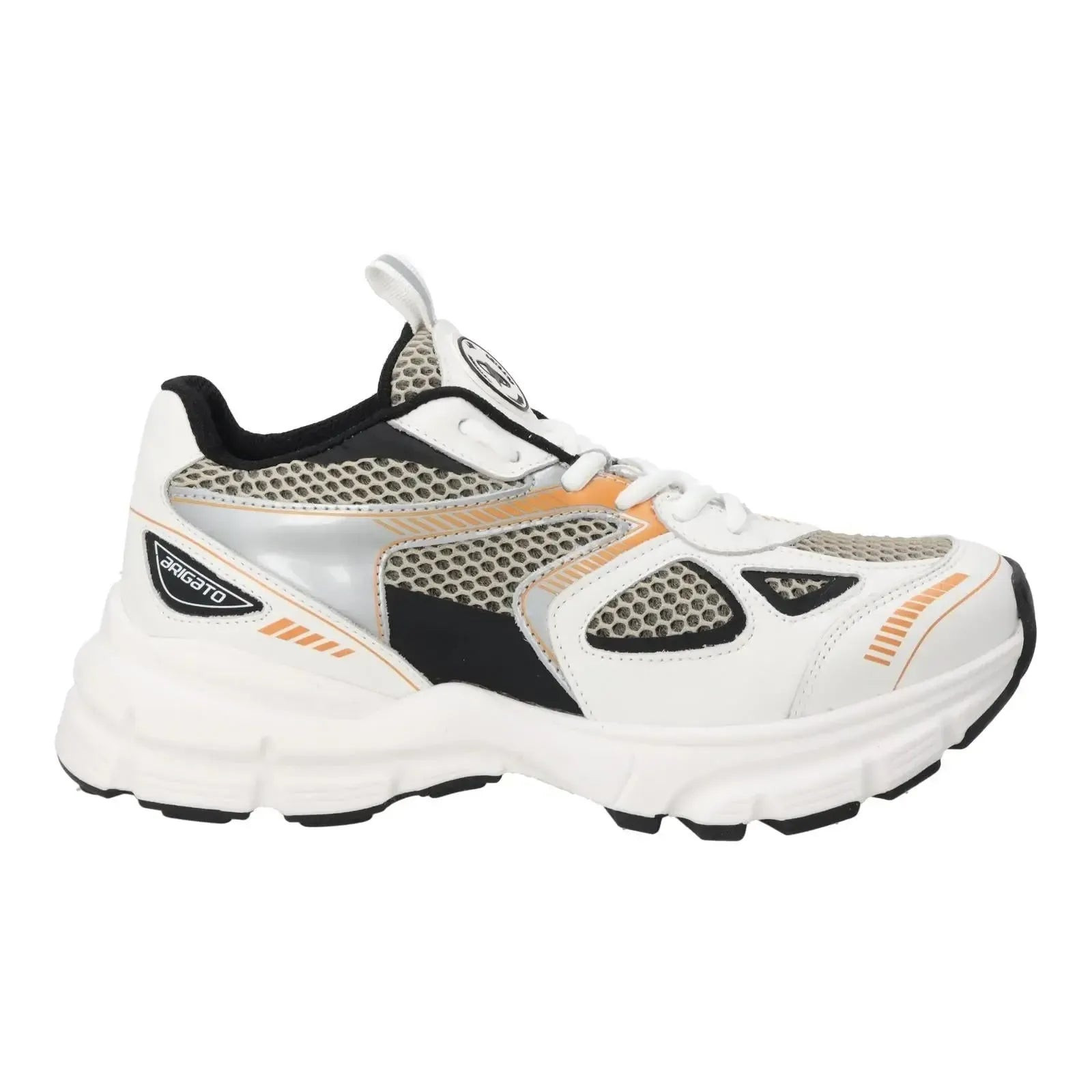 Axel Arigato AXEL ARIGATO Women's Low Top Marathon Runner Trainers in White and Amber - Size 2/6 years | BrandAlley
