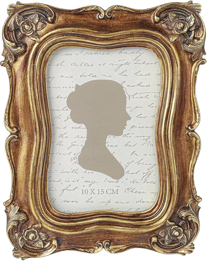 Sunlit Vintage Picture Frame 4x6 Inch, Luxury Antique Photo Frames with Glass Front, Photo Displa... | Amazon (US)