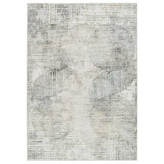 VIBE BY JAIPUR LIVING Lavorre Gray/Gold 7 ft. 10 in. x 10 ft. Abstract Rectangle Area Rug RUG1528... | The Home Depot