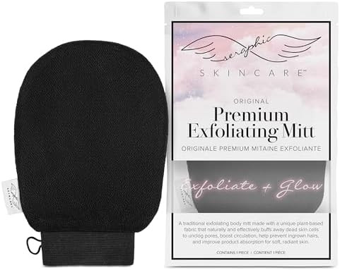 Seraphic Skincare (Original) Premium Exfoliating Mitt for Body (1pc) – 100% Vegan Viscose Tradi... | Amazon (US)