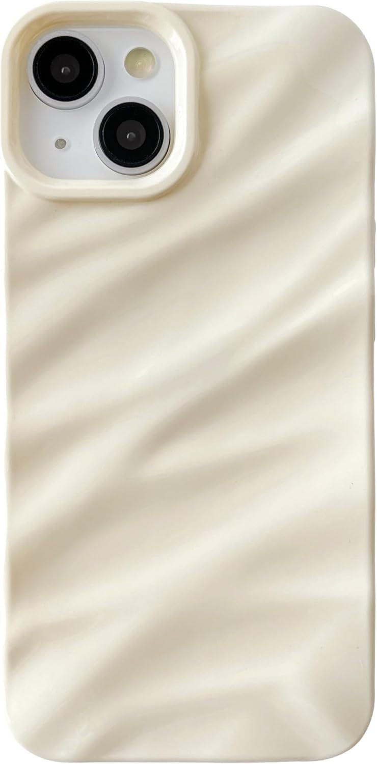 Caseative for iPhone 14 Case,Water Ripple Pattern Curly Wave Shape Soft Compatible with iPhone Ca... | Amazon (US)