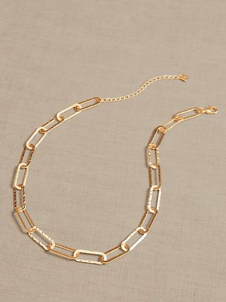 Hammered Links Necklace | Banana Republic Factory