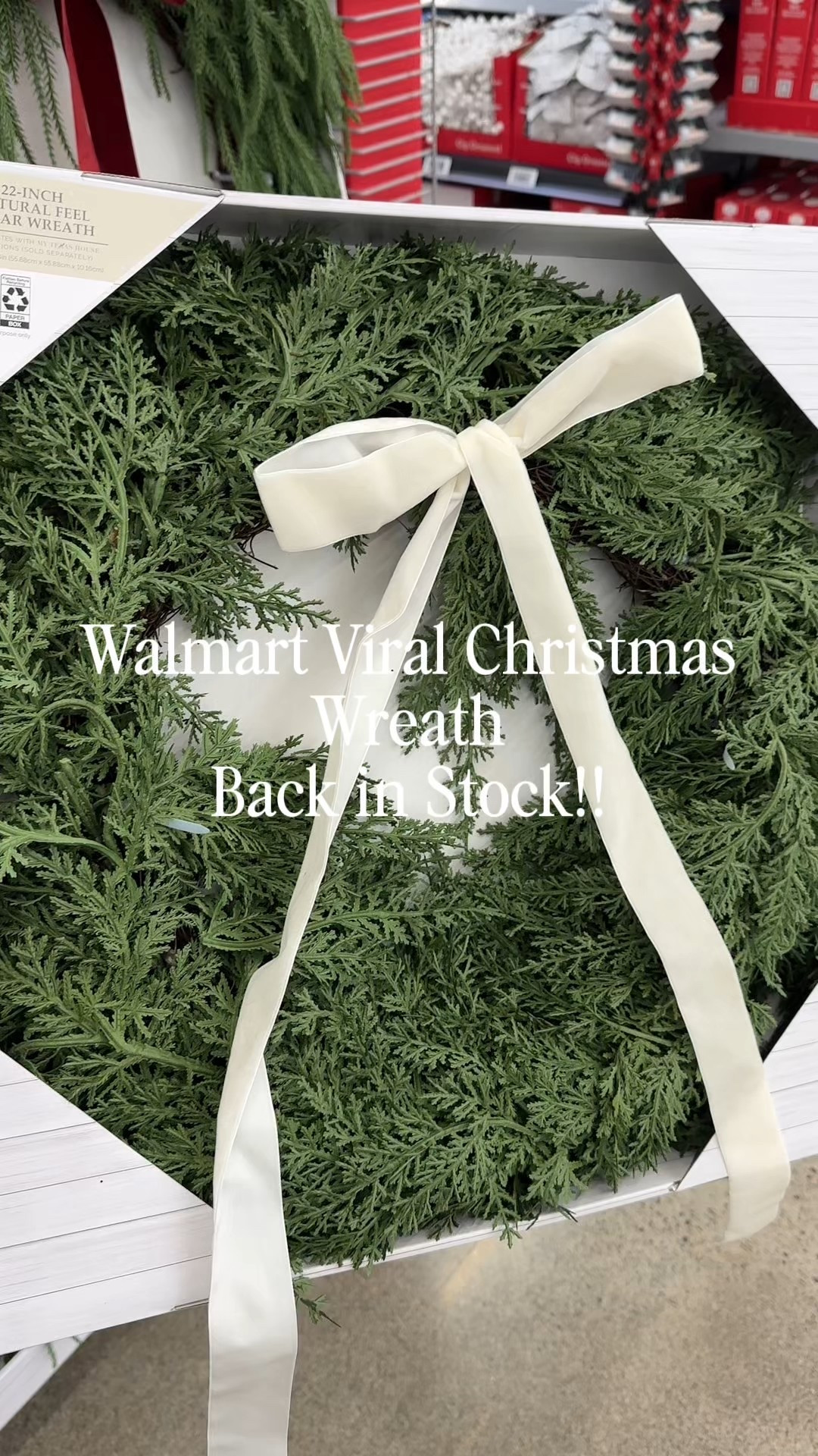 The viral Walmart wreath is back in stock! 🌿✨ This beauty sold out so fast, and it’s easy to see why — it looks high-end, full, and perfect for your front door or above your mantel. Don’t wait too long on this one! #WalmartFinds #HolidayHomeDecor #LTKHoliday #WreathDecor

#LTKSeasonal #LTKHome #LTKHoliday