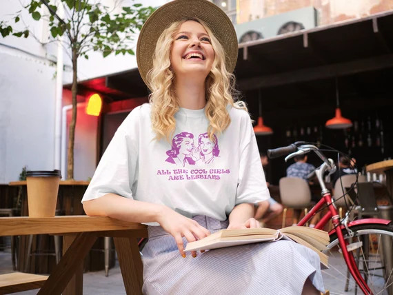 All The Cool Girls Are Lesbians Shirt - lesbian tshirt,lesbian shirt,aesthetic shirt,lesbian t sh... | Etsy (US)