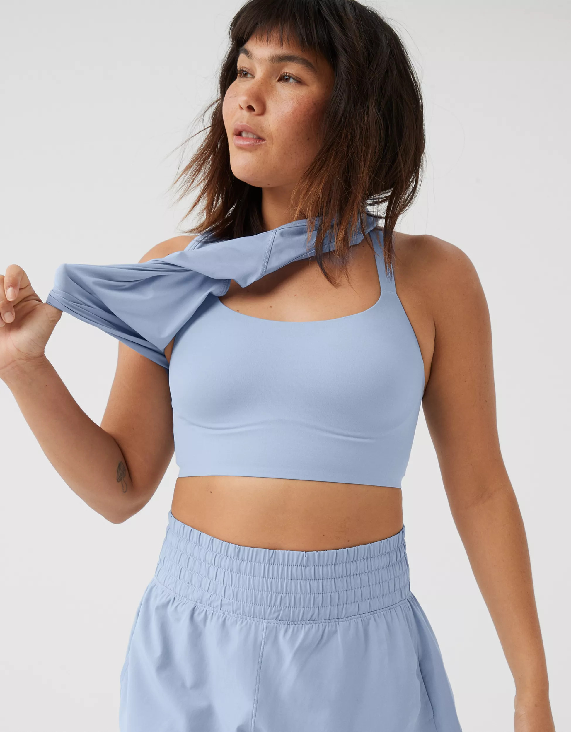OFFLINE By Aerie Real Me Hold Up! Racerback Sports Bra | Aerie