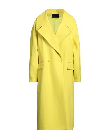 Actualee Woman Coat Light yellow Size 6 Polyester | YOOX (US)