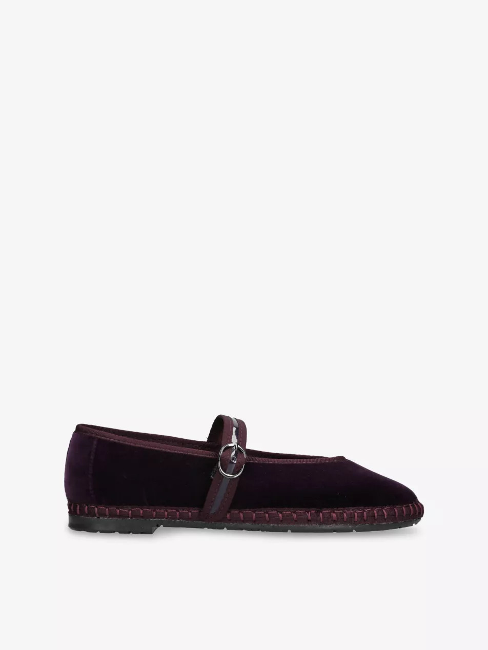 Pierre Velvet Ballet Flats | Selfridges