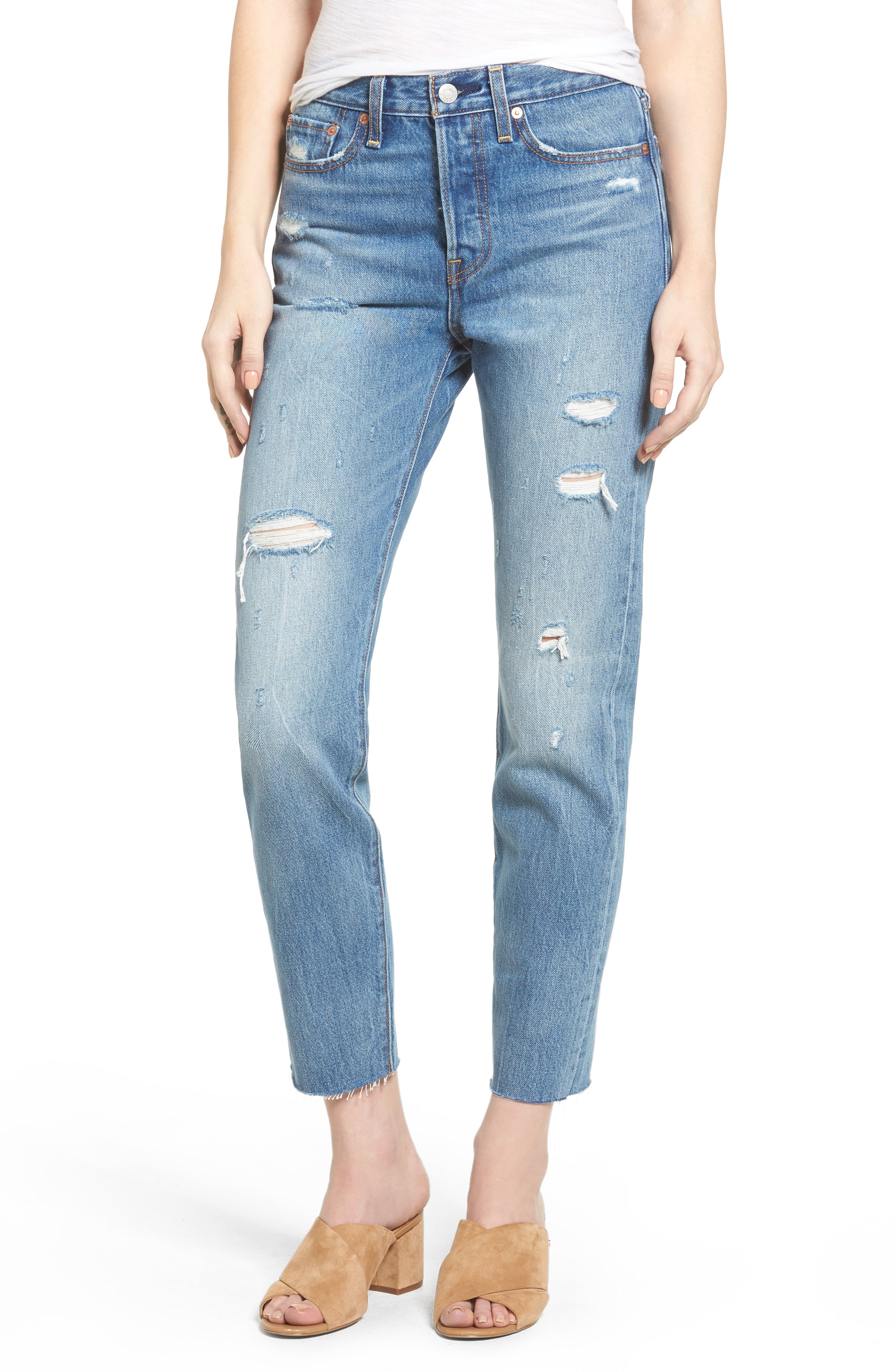 Wedgie High Waist Crop Jeans | Nordstrom