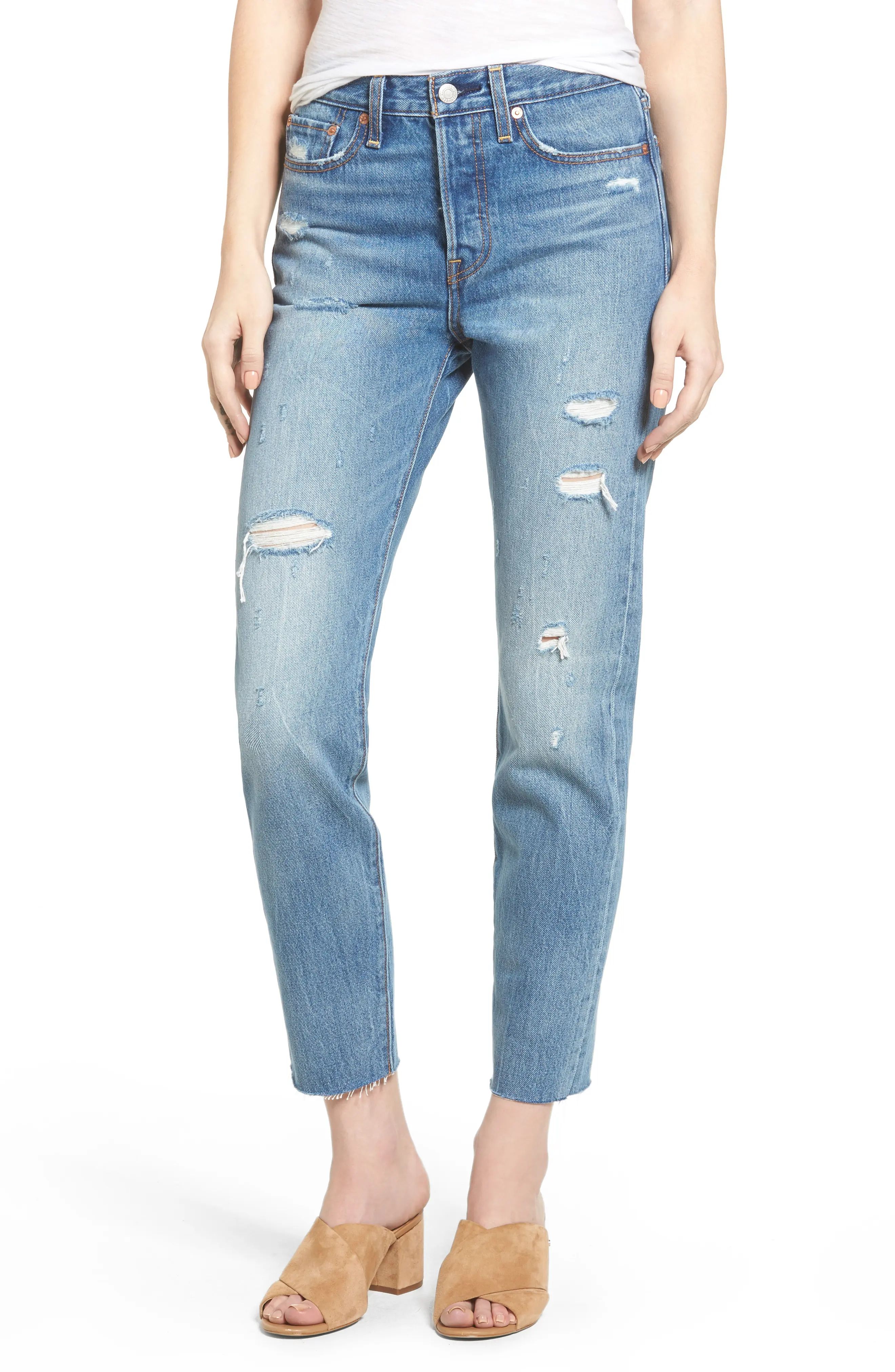 Wedgie High Waist Crop Jeans | Nordstrom