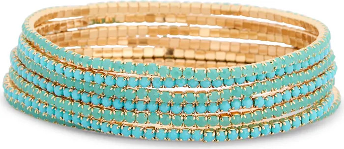 NORDSTROM RACK 7-Pack Crystal Stretch Bracelets | Nordstromrack | Nordstrom Rack