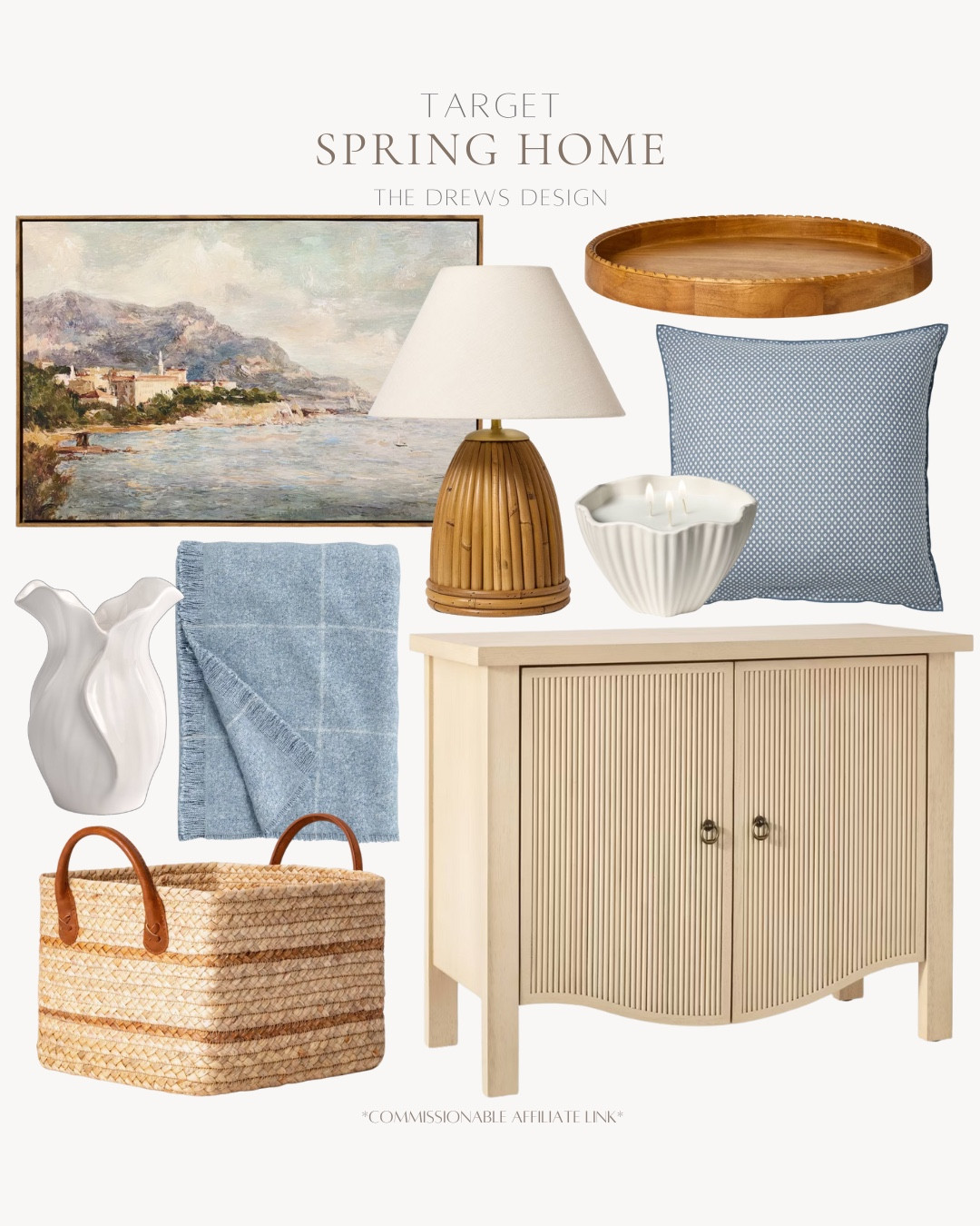 Spring home finds include wall art, table lamp, candle, throw pillow, tray, small cabinet, basket, throw blanket, vase.

Coastal decor, spring decor, looks for less, home decor

#LTKSeasonal #LTKHome #LTKSaleAlert