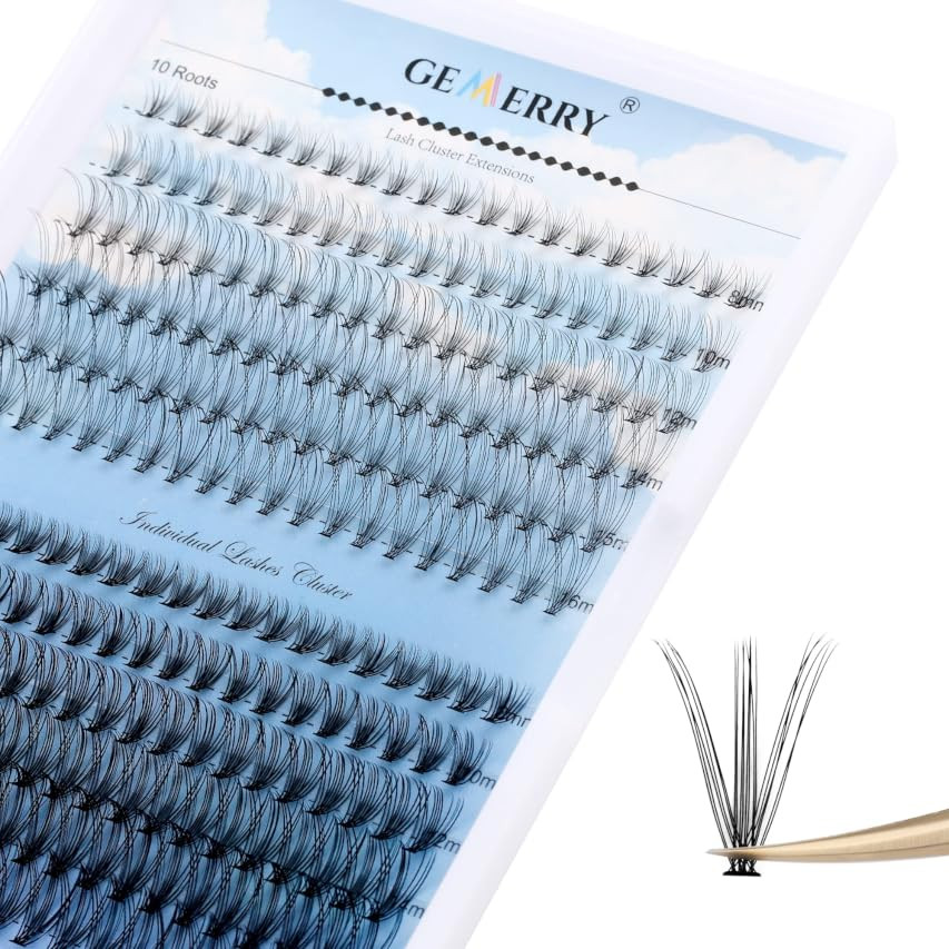 Individual Lashes Cluster Large Tray 240pcs Individual Lashes 0.07mm 10D/20D D Curl Mix 8-16mm Clust | Amazon (US)