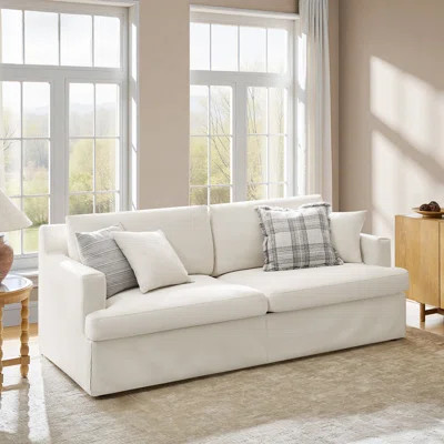Lucie 84"W Slipcovered Sofa | Wayfair North America