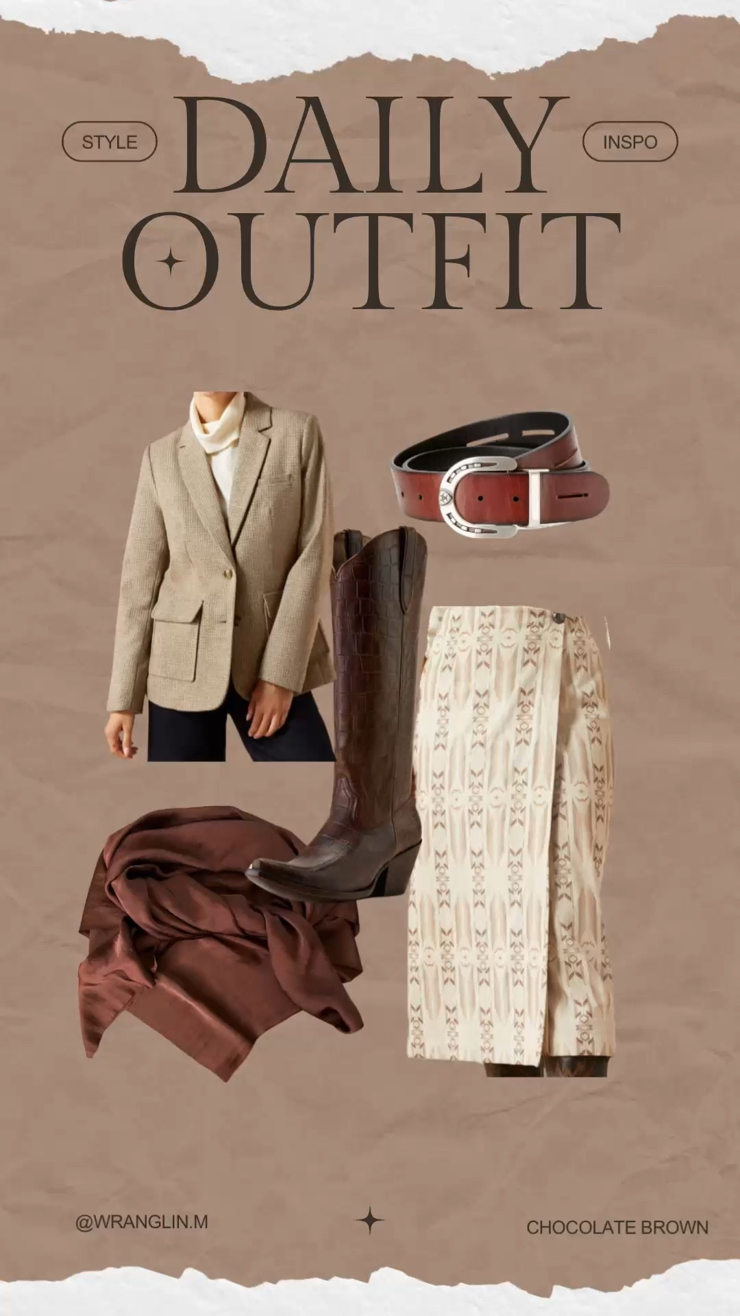 Chocolate brown inspo #westernfashion

#LTKstyletip