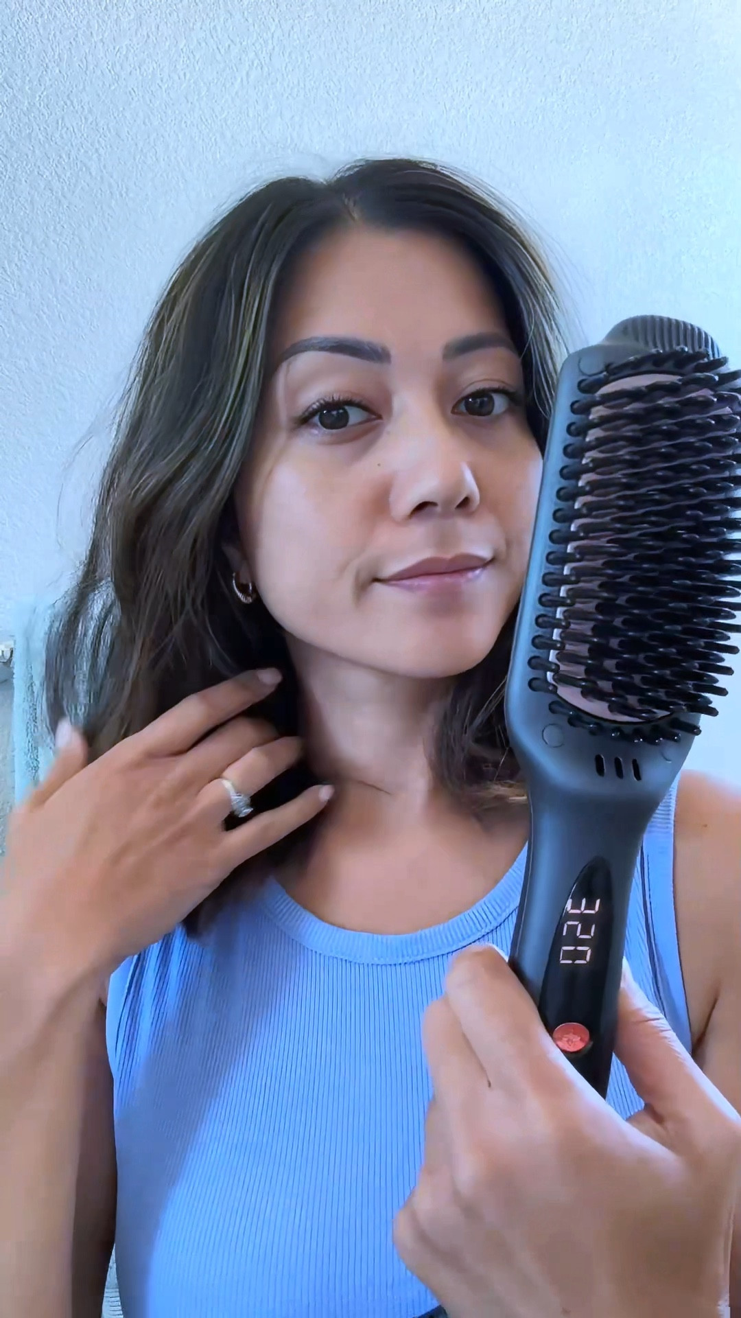This ceramic hair straightening brush made my hair so smooth!! I have thick, coarse (and dry 😅) hair, and this worked so well. I love how it didn’t tug or pull on my hair!

#LTKBeauty