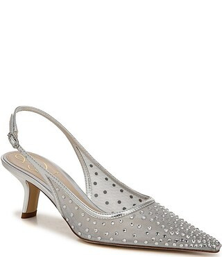Sam Edelman Bianka Polka Dot Mesh Slingback Pumps | Dillard's | Dillard's