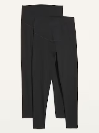 Maternity Full-Panel Leggings 2-Pack | Old Navy (US)