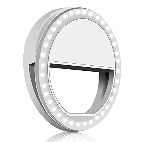 Whellen Selfie Ring Light with 36 LED for Phone/Tablet/iPad Camera [UL Certified] Portable Clip-on F | Amazon (US)
