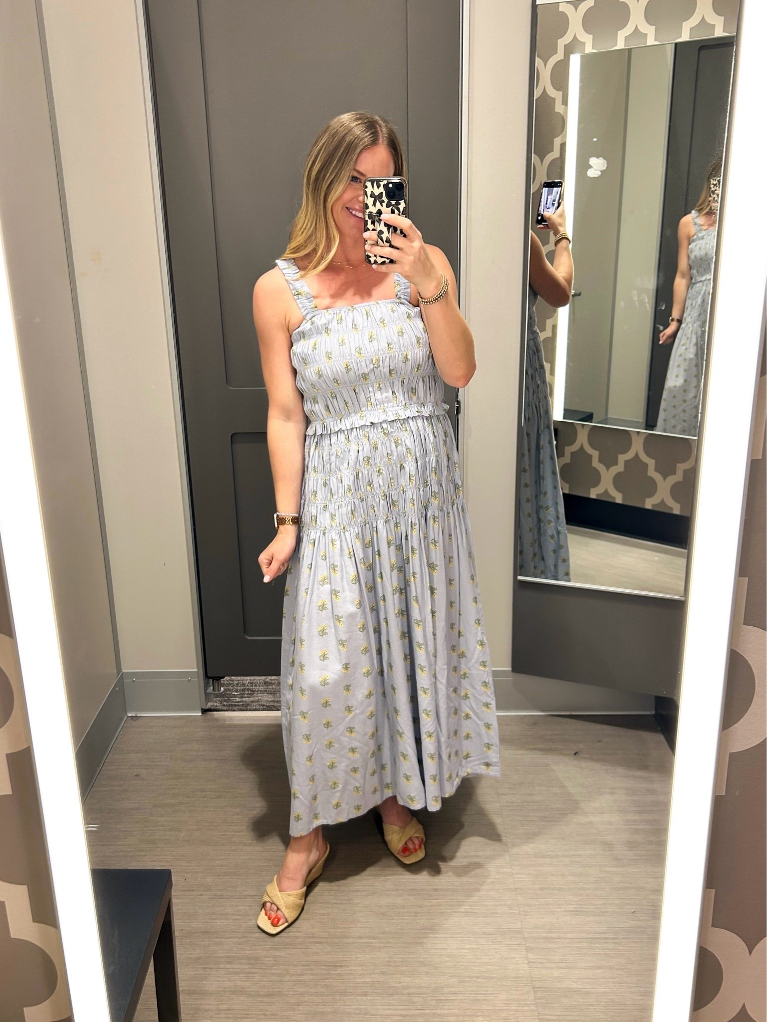 30% off this cute dress and wedges! Size small.