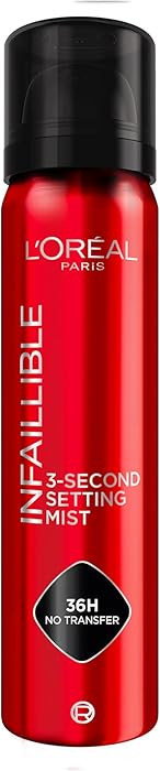L'Oréal Paris Setting Spray, Infallible 3-Second Makeup Setting Spray Mist for Face, Up To 36 Ho... | Amazon (UK)
