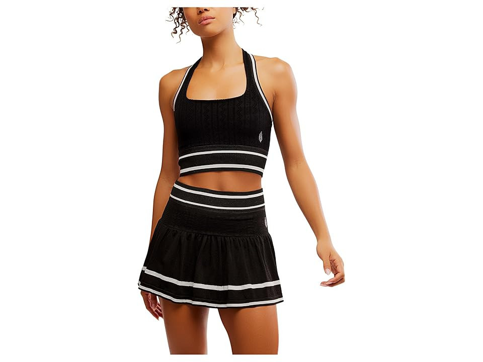 FP Movement Advantage Set Women's Active Sets Black/White Stripe : XS/SM, Cotton/Spandex | Zappos