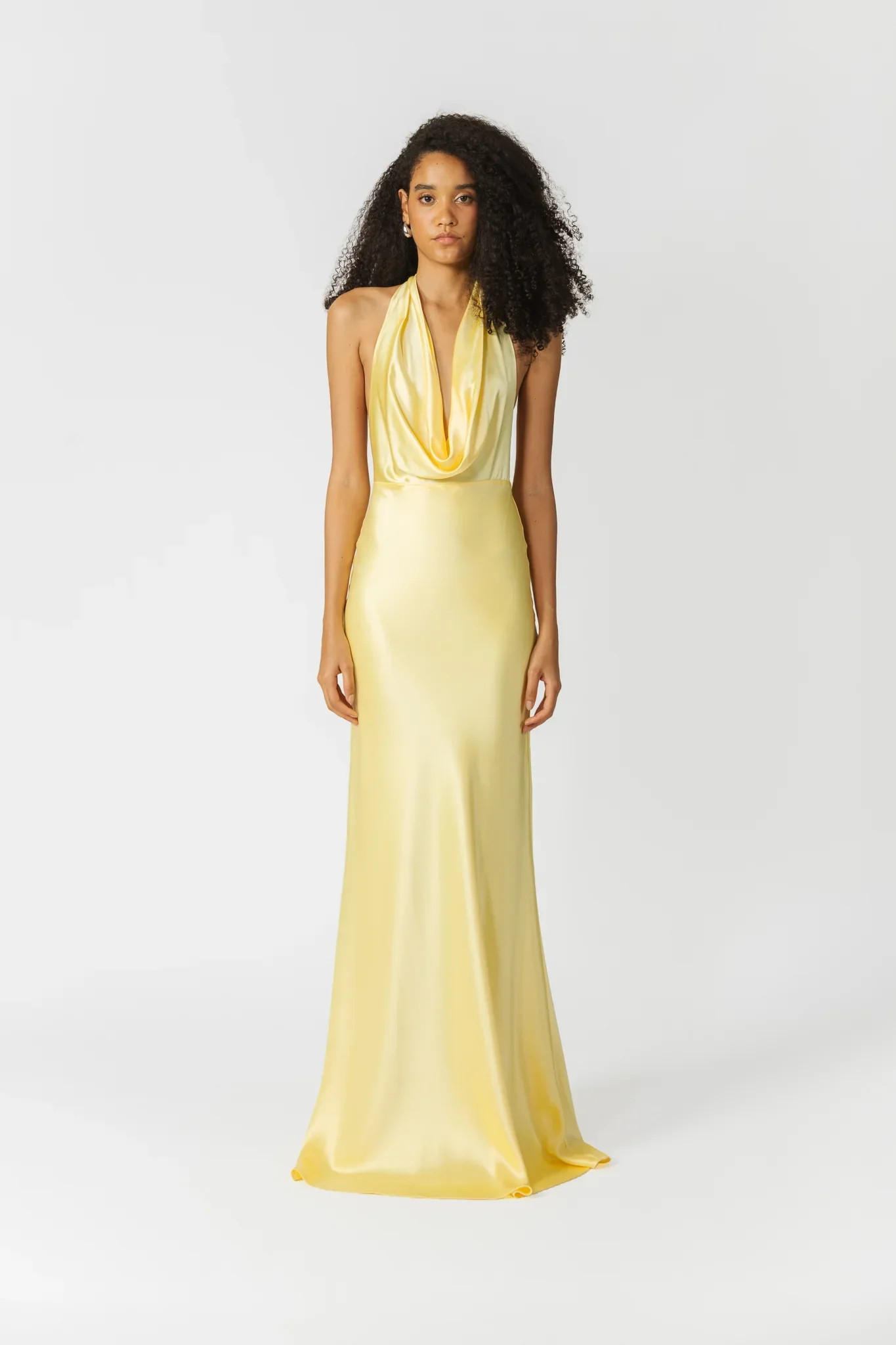 Pearl Satin Gown | Sau Lee