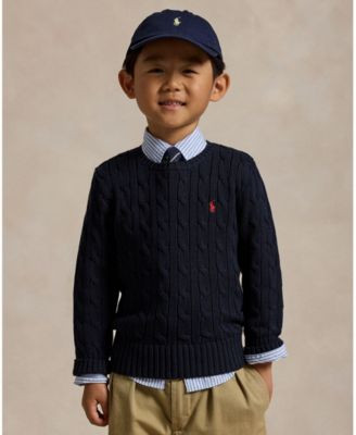 Boys 2-7 Cable-Knit Cotton Sweater | Macy's