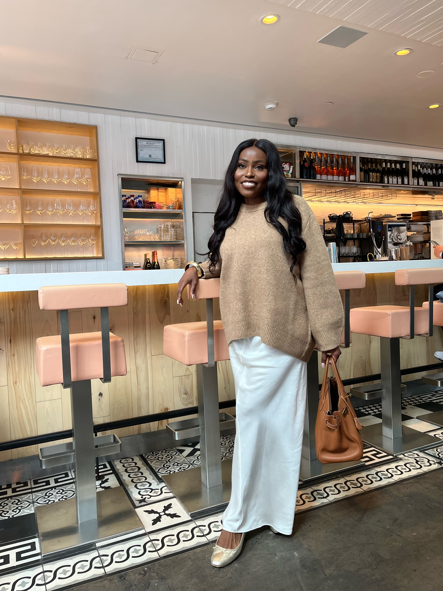 I went up in size for the oversized look. Tan Oversized Sweater #fallfashion 

#LTKSeasonal
