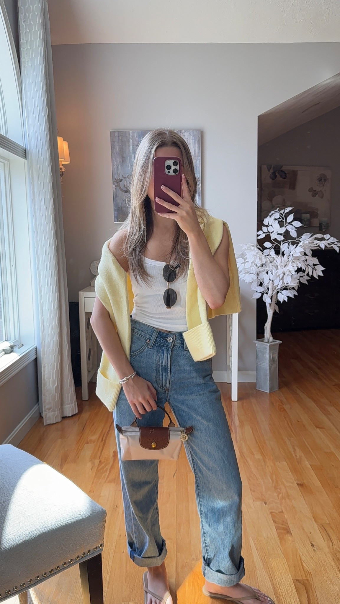 wearing a 23 in jeans and xs in tank & sweater! 

#LTKSeasonal #LTKU #LTKootd