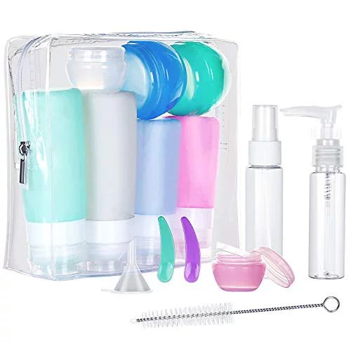 16 Pack Travel Bottles Set for Toiletries, Benbilry Leakproof Refillable Travel Containers Silico... | Walmart (US)