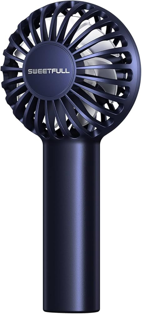 SWEETFULL Mini Portable Fan Powerful Handheld Fan Rechargeable,3 Speeds Personal Small Hand Fan f... | Amazon (US)