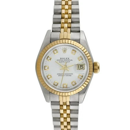 Pre-Owned Rolex Ladies Datejust 26mm Stainless Steel and 18K Yellow Gold Jubilee Wristwatch | Walmart (US)