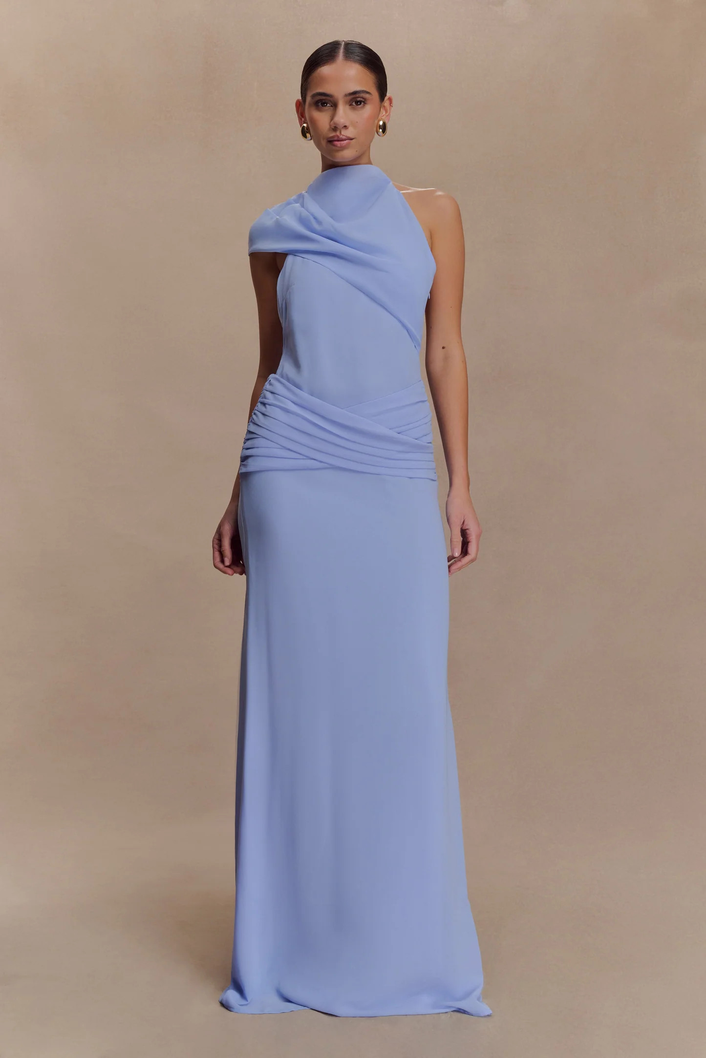 Analia Chiffon Maxi Dress - Lilac | MESHKI US