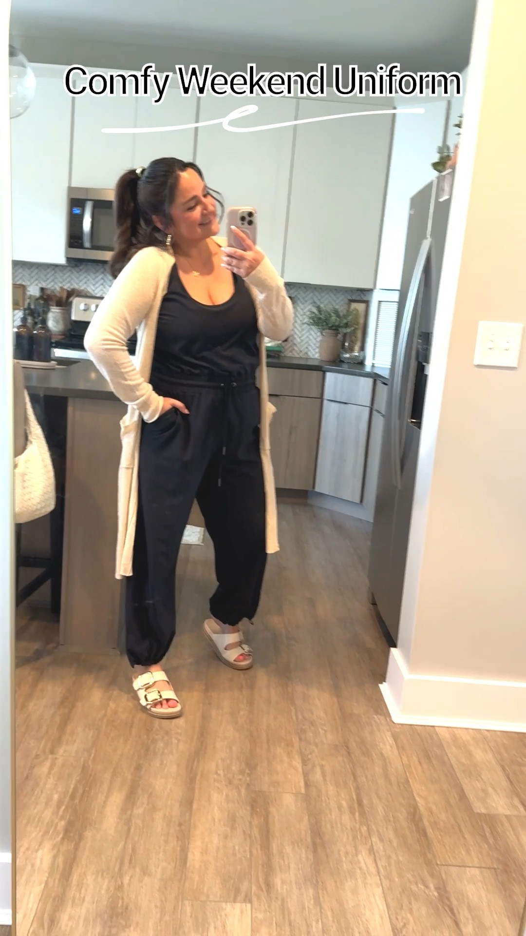 My weekend uniform and bestseller! Wearing a size large petite.

This black jumpsuit is such a a comfy weekend outfit or travel outfit! 

Plus size, midsize, petite, mom outfit, bump friendly, Abercrombie, comfy outfit, casual outfit 

#LTKWatchNow #LTKPlusSize #LTKMidsize