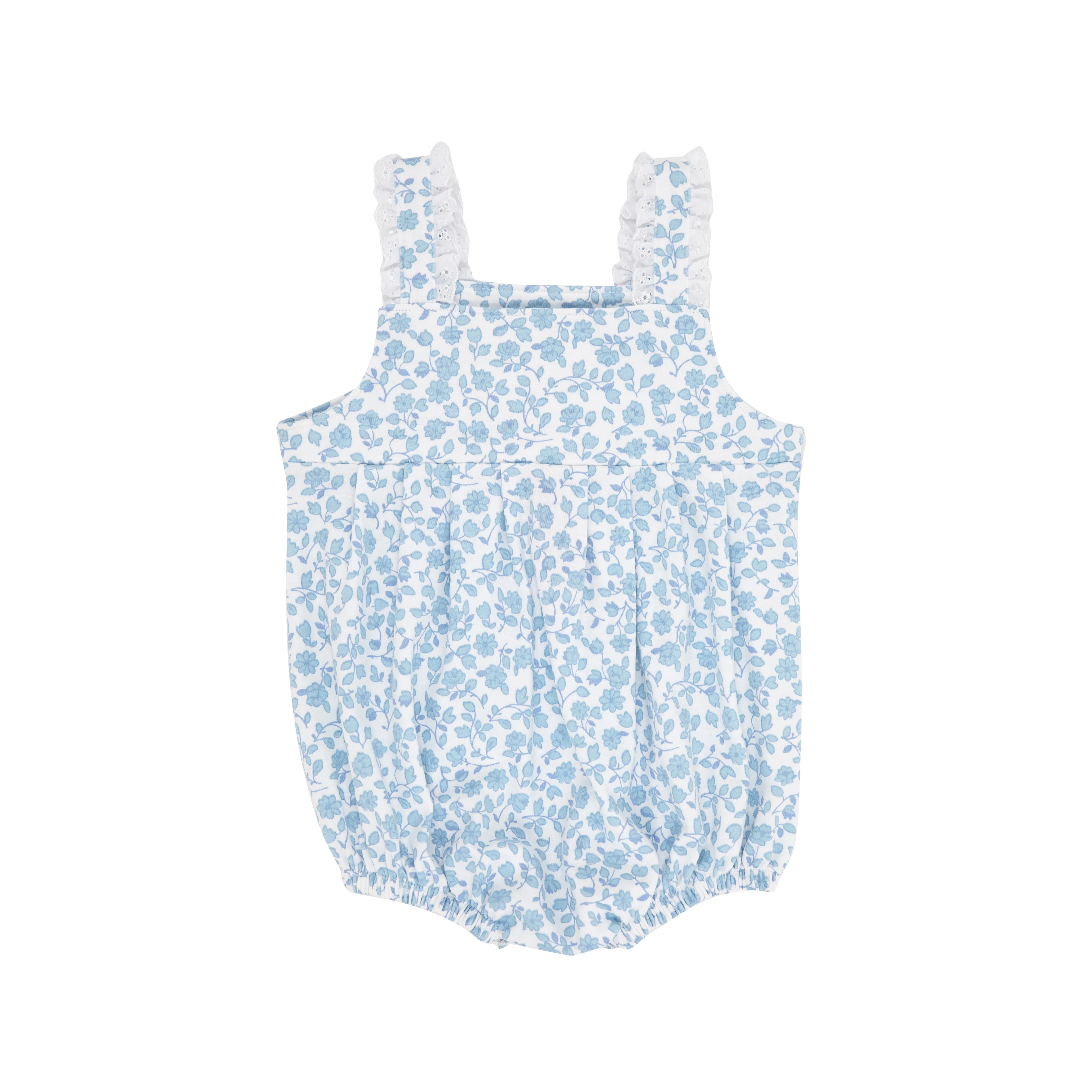 Branham Bubble - Greenbriar Garden with Worth Avenue White Eyelet | The Beaufort Bonnet Company