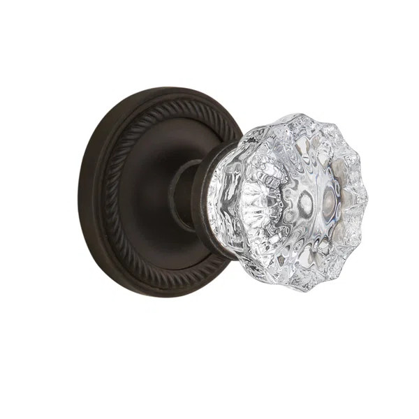 Rope Rosette with Crystal Door Knob | Wayfair North America