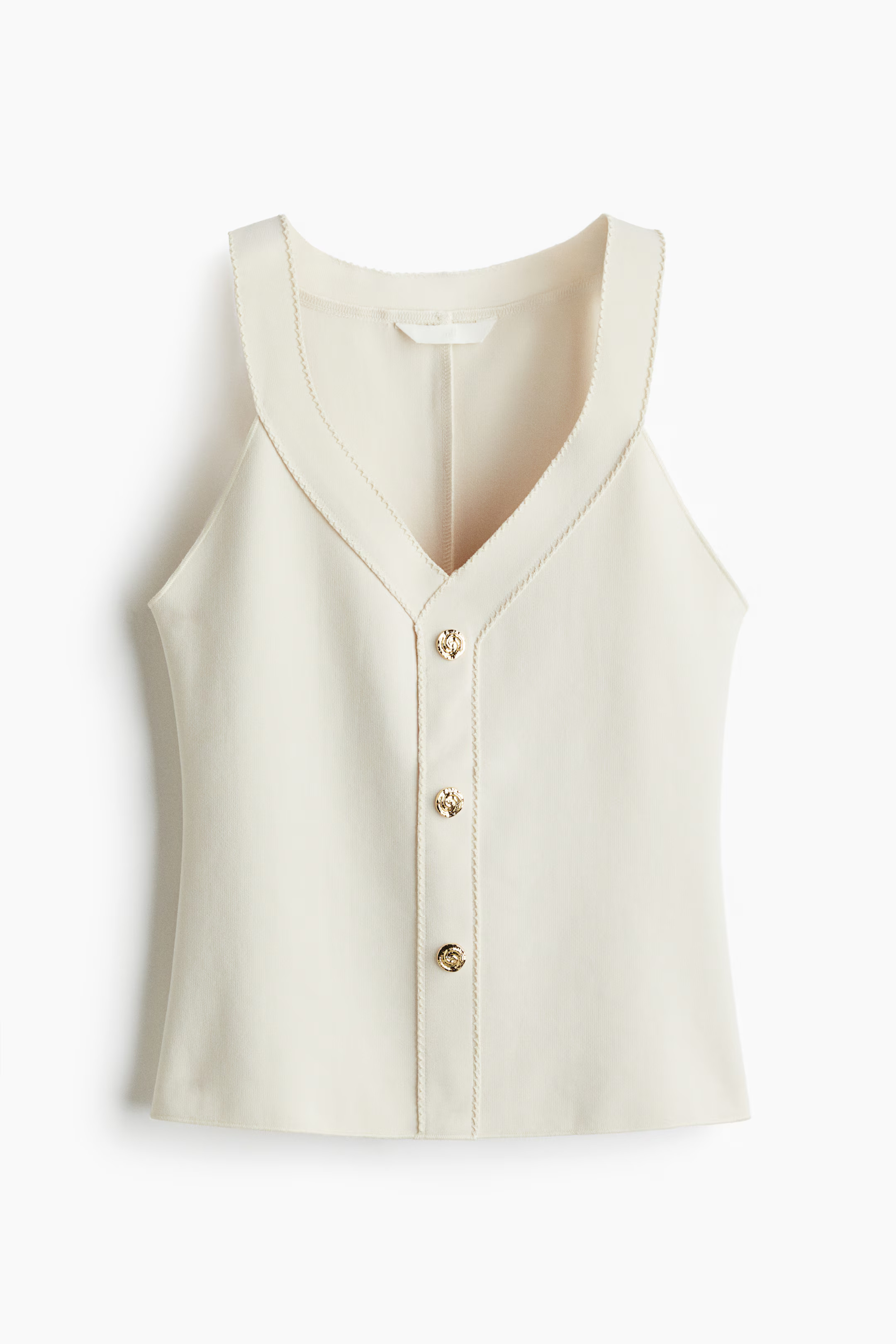 Tanktop mit Knöpfen | H&M (DE, AT, CH, NL, FI)