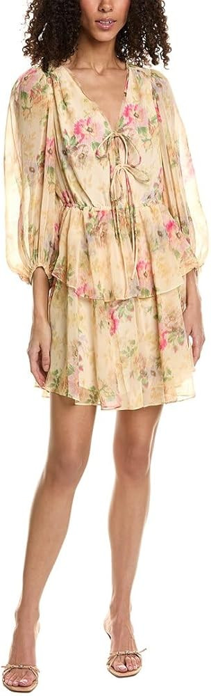 Ted Baker Printed Tie-Front Mini Dress | Amazon (US)