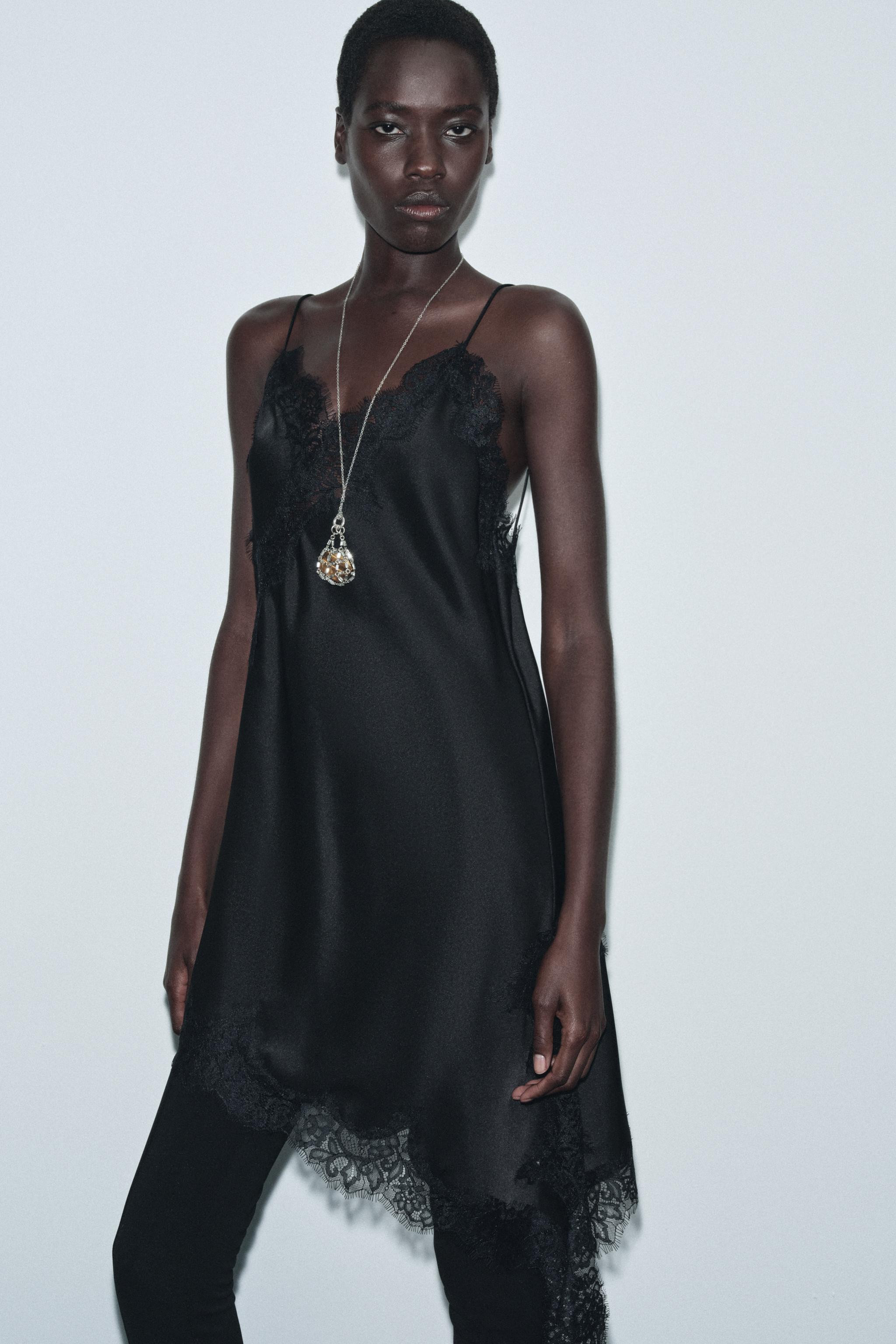 ASYMMETRIC LACE DRESS ZW COLLECTION | Zara UK