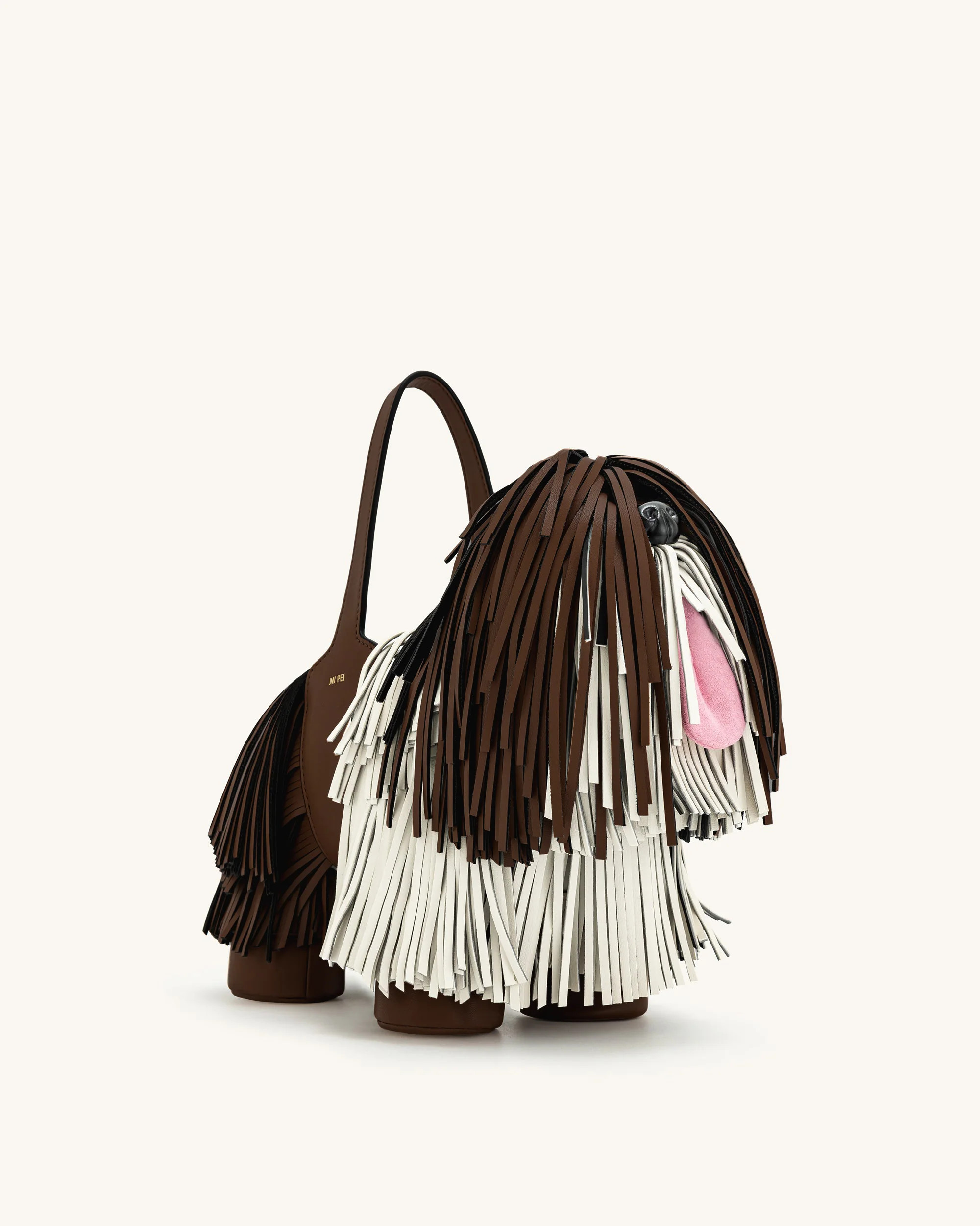 Nita Puppy Shape Handbag - Caramel Brown | JW PEI US
