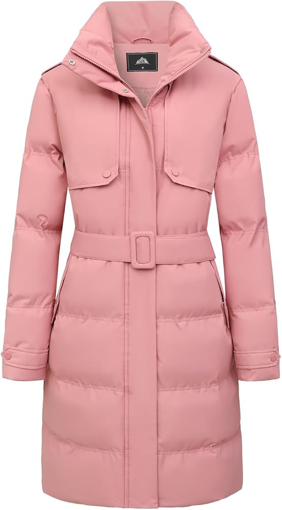 MOERDENG Women's Waterproof Long Winter Coat Warm Puffer Jacket Thickened Down Parka Maxi Coat | Amazon (US)