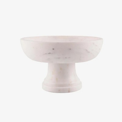 Inox Artisans Gala Natural Marble Pedestal Bowl | Target